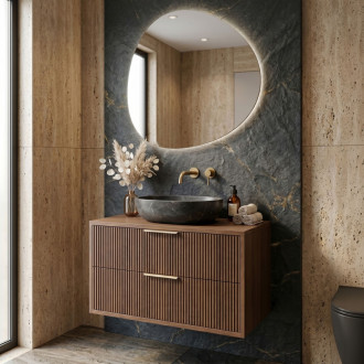 REA Mono Koupelnová skříňka pod umyvadlo 80cm Brown REA-M0414