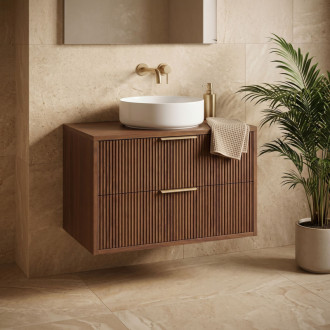 REA Mono Koupelnová skříňka pod umyvadlo 80cm Brown REA-M0414