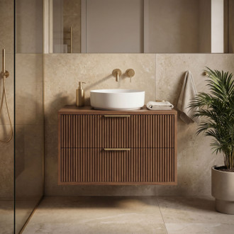 REA Mono Koupelnová skříňka pod umyvadlo 80cm Brown REA-M0414