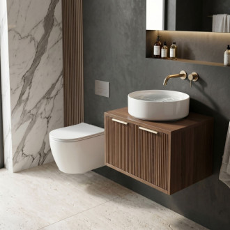 REA Core Koupelnová skříňka pod umyvadlo 60cm Brown REA-M0411