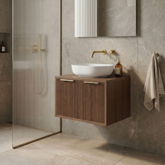 REA Core Koupelnová skříňka pod umyvadlo 60cm Brown REA-M0411