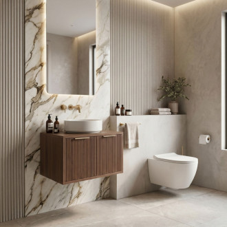 REA Core Koupelnová skříňka pod umyvadlo 60cm Brown REA-M0411