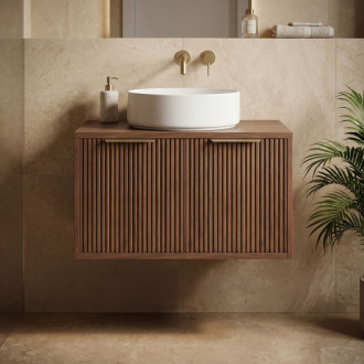 REA Core Koupelnová skříňka pod umyvadlo 60cm Brown REA-M0411