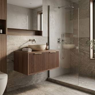 REA Core Koupelnová skříňka pod umyvadlo 80cm Brown REA-M0412