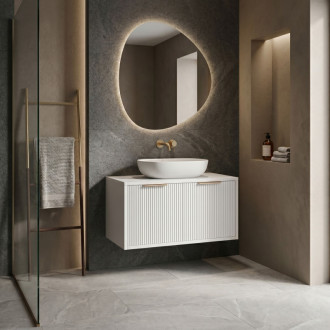 REA Core Koupelnová skříňka pod umyvadlo 80cm White REA-M0401