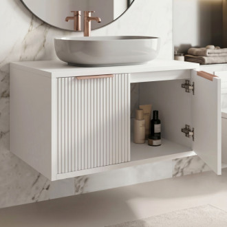 REA Core Koupelnová skříňka pod umyvadlo 80cm White REA-M0401