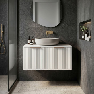 REA Core Koupelnová skříňka pod umyvadlo 80cm White REA-M0401