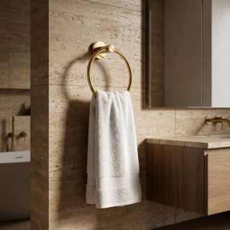 REA Rivo Koupelnový věšák Ring 81307 Brush Gold REA-66001
