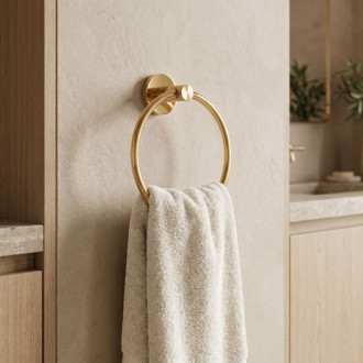REA Rivo Koupelnový věšák Ring 81307 Brush Gold REA-66001