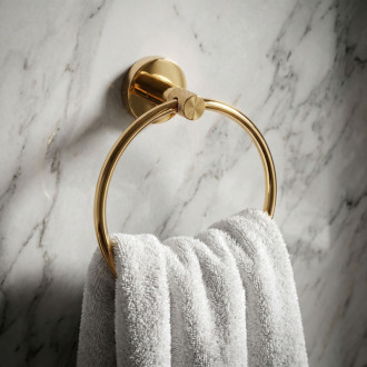 REA Rivo Koupelnový věšák Ring 81307 Brush Gold REA-66001
