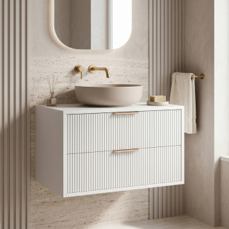 REA Mono Kúpeľňová skrinka pod umývadlo 80cm White REA-M0403