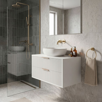 REA Mono Koupelnová skříňka pod umyvadlo 80cm White REA-M0403