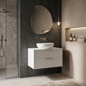 REA Mono Koupelnová skříňka pod umyvadlo 80cm White REA-M0403
