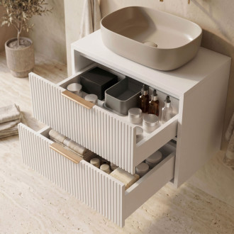 REA Mono Koupelnová skříňka pod umyvadlo 80cm White REA-M0403