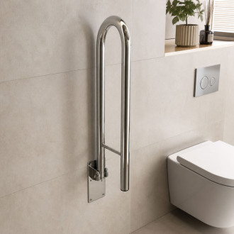REA Sklopné koupelnové madlo Chrome REA-89056