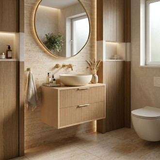 REA Mono Koupelnová skříňka pod umyvadlo 60cm Beige REA-M0408