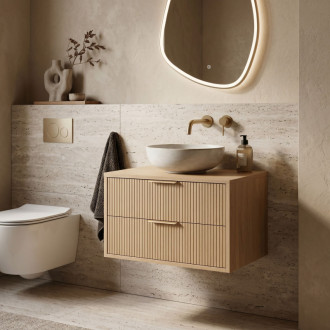 REA Mono Koupelnová skříňka pod umyvadlo 80cm Beige REA-M0409