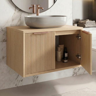 REA Core Koupelnová skříňka pod umyvadlo 80cm Beige REA-M0407