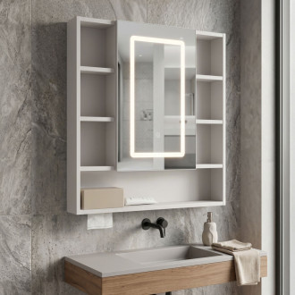 REA Zrcadlová skříňka s LED osvětlením Rea Luna 70x80cm REA-M0405