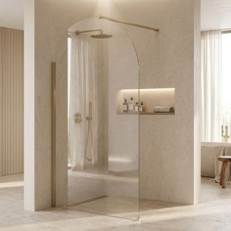 REA Sprchová zástěna Rea Heaven Brush Gold 110 REA-K6683