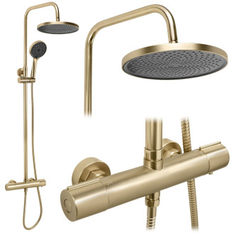 REA Sprchový set Rea Avanti Brush Gold REA-P8920
