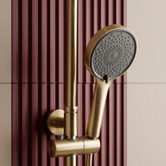 REA Sprchový set Rea Avanti Brush Gold REA-P8920