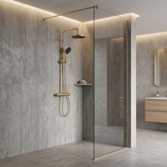REA Sprchový set Rea Avanti Brush Gold REA-P8920