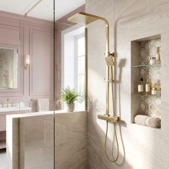 REA Sprchový set Rea Atrium Brush Gold REA-P8922