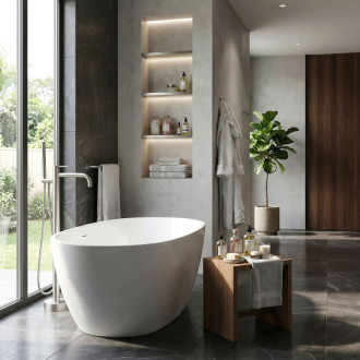 REA Volně stojící baterie Rea Clif Brush Nickel REA-B7500