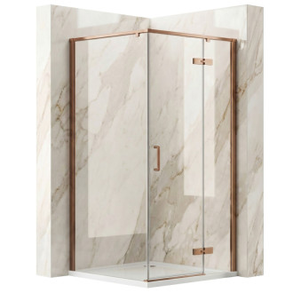 REA Sprchový kout Rea Bruno 90x90 Brush Copper REA-K3602