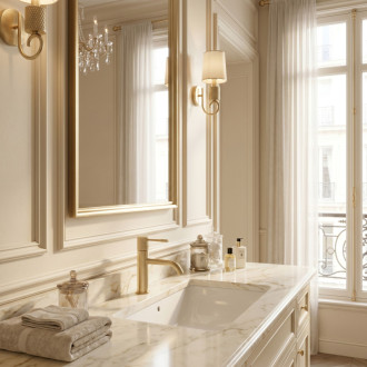 REA Umyvadlová baterie Rea Venti Brush Gold Low REA-B9785