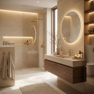 REA Umyvadlová baterie Rea Venti Brush Gold Low REA-B9785