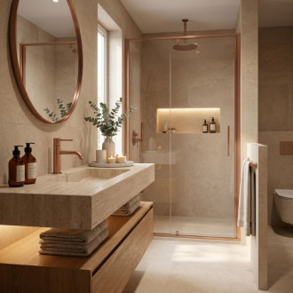 REA Umyvadlová baterie Rea Venti Brush Copper Low REA-B9786