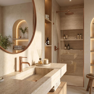 REA Umyvadlová baterie Rea Venti Brush Copper Low REA-B9786