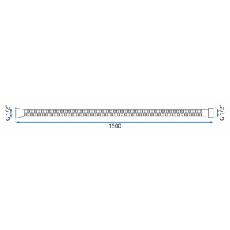 REA Sprchová hadice Rea Chrome 150 cm REA-08020