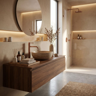 REA Umyvadlová baterie Rea Venti Brush Copper vysoká REA-B9783