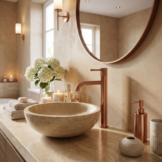 REA Umyvadlová baterie Rea Venti Brush Copper vysoká REA-B9783