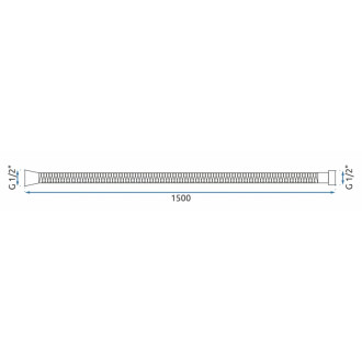 REA Sprchová hadice Rea Gold 150 cm REA-08023