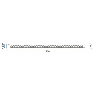 REA Sprchová hadice Rea Brush Gold 150 cm REA-08024