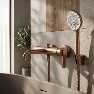 REA Ontario Side Koupelnová baterie Brush Copper REA-B6543