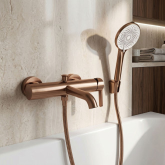 REA Ontario Side Koupelnová baterie Brush Copper REA-B6543