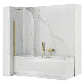 REA Paravan vanový Rea Travis Gold Brush 80 REA-W0551