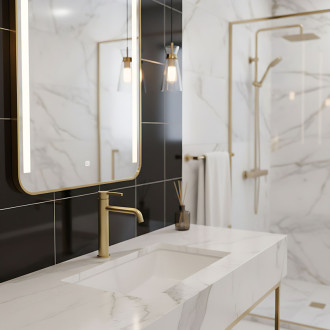 REA Umývadlová batéria REA Foster Brush Gold High REA-B6441
