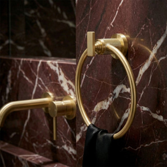 REA Rivo Kúpeľňový vešiak Ring 81307 Brush Gold REA-98060