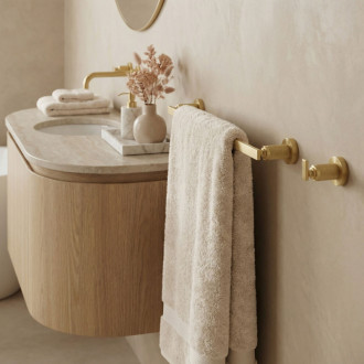 REA Rivo Kúpeľňový vešiak 81301 Brush Gold REA-98057