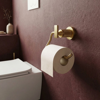 REA Rivo Držiak na toaletný papier 81305 Brush Gold REA-98059