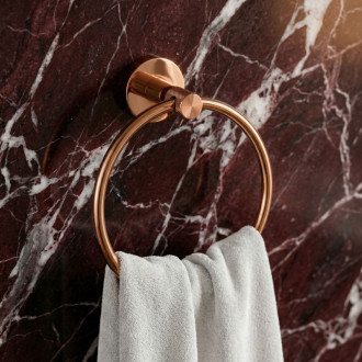 REA Rivo Kúpeľňový vešiak Ring 81307 Brush Copper REA-98047
