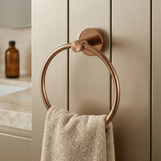 REA Rivo Kúpeľňový vešiak Ring 81307 Brush Copper REA-98047