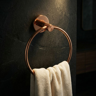 REA Rivo Kúpeľňový vešiak Ring 81307 Brush Copper REA-98047