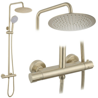 REA Sprchová sada bez výtoku s termostatom Rea Lungo Gold Brush REA-P6730